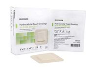 McKesson - Silicone Foam Dressing McKesson 3 X 3 Inch Square Adhesive with Border Sterile - 10/Box - MCK