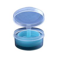 Collapsible Menstrual Cup Medical Grade Silicone,Reusable Period Cycle Folding Menstrual Cup Steriliser Wash with Box,Blue,S