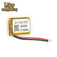 BIHUADE 3.7V 502030 300mAh Jst Ph1.5 Connector Plug Lithium Polymer Li-Po Battery Lithium Ion Polymer Rechargeable Battery for MP4 GPS MP3 Bluetooth Stereo DIY Gift (502030)