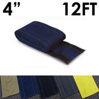 4" SafCord Carpet Cord Cover - Length: 12FT - Color: Blue | Works only on Barber and Loop Style Carpet and Rugs