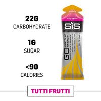 Science in Sport Energy Gel, Tutti Frutti Isotonic Energy Gel, 22g Fast Acting Carbs, Performance & Endurance Sports Gels, Gu Endurance Gel, 2 oz 30 Pack