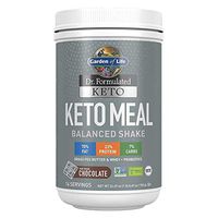 Garden of Life Dr. Formulated Keto Meal Balanced Shake, Chocolate Powder, 14 Servings