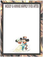 Mickey & Minnie Happily Ever After Stationery Printer Paper 26 Sheets