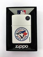 Zippo Lighter MLB Toronto Blue Jays White Matte
