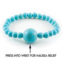 Cease Sickness, Turquoise Morning Sickness Wristband, Motion Sickness Band Bracelet, Helps Ease Car Sickness, Seasickness, Dizziness, Nausea from Being Pregnant, Planes, Cars, Boats