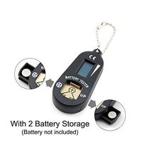 Hearing Aid Battery Testers with Spare Battery Storage Compartment (Black)