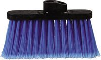 Carlisle 3685314 Duo-Sweep Light Industrial Broom Head, 4" Long Blue Synthetic Bristles, 13" W x 7" H Overall (Case of 12)