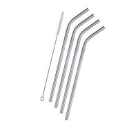 Souvea Stainless Steel Straws for 20 oz. and 30 oz. Cold Beverage Tumblers, 2 Free Cleaning Brushes Included, 4 Piece