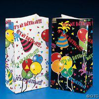 HAPPY BIRTHDAY 5 X 10 Inch Gift Bags