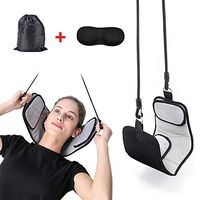 Neck Hammock Neck Head Hammock Portable Neck Head Hammock Cervical Traction and Relaxation Device for Shoulder and Neck Pain Relief and Physical Therapy New Version with a Bonus Eye Mask