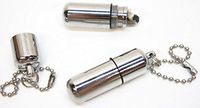 Survival Waterproof Peanut Capsule Lighter Cigarette Cigar Refillable Oil Lighter Torch Key Chain