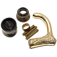 Eve.Store Antique Style Designer Brass Handle Victorian Vintage Wooden Walking Stick