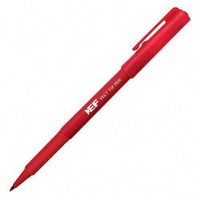Eberhard Faber Felt Tip Pen, Fine Tip, Red Ink SAN38012