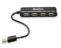 Connectland CL-U2MNHUB-4B 4 Ports USB V2.0 Mini Hub (Black) PC, Personal Computer