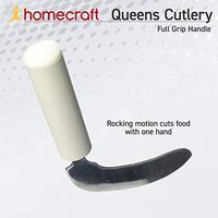 Homecraft Queens Angled Cutlery, Grip Knife with Rocker Knife Motion, Lightweight Ergonomic Adaptive Knife, Easy-to-Grip Handles for Limited or Weak Grasp, Grip Knife for Independent Eating