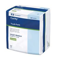 Covidien 70073A Curity Youth Pants, Medium, 38 lb. - 65 lb. Capacity (Pack of 17)