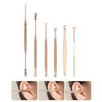 Ear Wax Pick Cleaner Remover Tool Stainless Steel Ear Wax Removal Tool 6pcs Ear Wax Pickers with a Storage Box