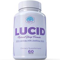 Lucid Herbal Sleeping Capsules with Valerian, Wolfberry, Chamomile, L-Theanine, Melatonin and Other Natural Herbs! Best Natural Dietary Supplement - 60 Capsules - Renato Nutrition