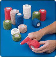 Co-Flex Cohesive Flexible Bandage. Color: Tan, Dimensions: 1"x 5 yd. (2.5cm x 4.6m), Unit: 30 rolls