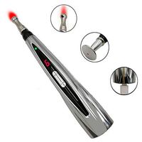 CCOOL Laser Acupuncture Pen, Electric Acupuncture Pen 9 Speed Moxibustion Acupoint Massage, Powerful Meridian Energy Pen Relief Pain Tools (Without AA Battery)