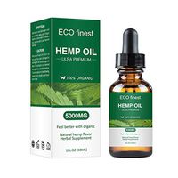 Hemp Oil for Anxiety Relief 5000mg Premium Seed Grade Natural Hemp Oil for Better Sleep Mood Stress Improve Health Vitamins Fatty Acids (1000mg)
