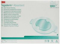 3M Tegaderm Absorbent Clear Acrylic Dressing, Large Oval 90803, 5 Pads (Pack of 6) by 3M