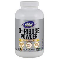 NOW Sports Nutrition, D-Ribose Powder 5000 mg, Certified Non-GMO, Energy Production*, 16-Ounce