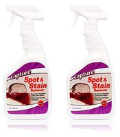 Capture Carpet Spot & Stain Remover Spray Cleaner 32 oz - 2 Pack - Clean Stains, Dirt, Juice, Coffee, Wine, Food and Tough Stain
