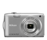 Nikon COOLPIX S3300 16 MP Digital Camera with 6x Zoom NIKKOR Glass Lens and 2.7-inch LCD (Silver) (Discontinued by Manufacturer)