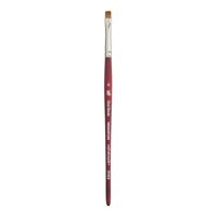 Princeton Velvetouch Artiste, Mixed-Media Brush for Acrylic, Watercolor & Oil, Series 3950 Chisel Blender Luxury Synthetic, Size 6