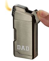 Personalized Visol Soft Flame Pipe Lighter - Fathers Day Gift with Engraved Dad (Gunmetal)
