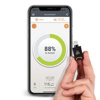 Dario Blood Glucose Monitor Kit Test Your Blood Sugar Levels and Estimate A1c. Kit Includes: Glucose-Meter with 25 Strips,10 Sterile lancets and 10 Disposable Covers (iPhone)