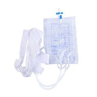 HEALIFTY Silicone Urinary Drainage Bag with Anti Reflux Closed Urine Collector Urine Bag