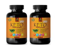 Fat Burning Energy Pills for Women - Keto 3000 - EXOGENOUS Ketone Complex - Keto Plus for Weight Loss - 2 Bottles 120 Capsules