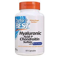 Doctor's Best Hyaluronic Acid with Chondroitin Sulfate, Non-GMO, Gluten Free, Soy Free, Joint Support, 60 Caps