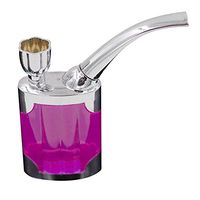 Detachable Tobacco Pipe, Gfeu Stylish Multipurpose Smoking Cigarettes Cigar Pipes with Plastic Bottle Filters for Durable Men Senior Father Gift (Pink)