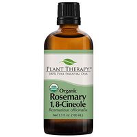 Plant Therapy Rosemary Organic Essential Oil | 100% Pure, USDA Certified Organic, Undiluted, Natural Aromatherapy, Therapeutic Grade | 100 milliliter (3.3 ounce)