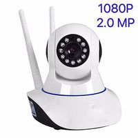 1080P HD WiFi Security IP-Camera with iOS/Android App, Dual-Antenna Wireless Dome-Camera Surveillance Night Vision 10x Led and Two-Way Audio for Baby/Elder/Pet/Nanny Monitor with Micro SD Card Slot.