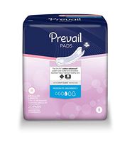 Prevail Bladder Control Pads-Absorbency Moderate Pad Size 9.25" L - Pack of 20