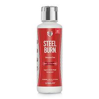 SteelFit Steel Burn - Premium Liquid L Carnitine 3000 mg - Stimulant Free Fat Loss - Supports Healthy Weight Management - Carnipure® - 31 Servings, 16 OZ (473mL) (Candy Apple)