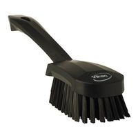 Black Short Handled Stiff Hand Brush