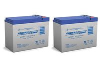 Power Sonic 12V 10.5AH Replacement Battery for Yuasa REC10-12 - 2 Pack