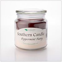 Peppermint Patty 16 oz Decorator Jar Natural Soy Wax Candle