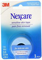 Nexcare Sensitive Skin Tape, 1 in x 4 yds (Pack of 2)