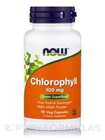 Now Foods Chlorophyll, 100 mg, 90 Veg Capsules
