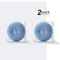 UpOne Pill Organizer Case -Pack of 2,Travel Moistureproof Portable Pill Case, Space-4 Small Pill Container Box for Purse or Pocket(Case Only) (Light Bule)