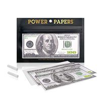 POWER PAPERS CLASSIC $100 US DOLLAR ROLLING PAPER (BOX OF 12 BOOKLETS - 144 PAPERS)