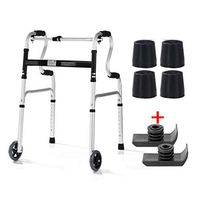 Comfortable Walker Elderly Care Walking Aid with Wheels and Armrest for Seniors, Handicap, Fracture Disabled, Max 180 Kg