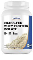 Nutricost Grass-Fed Whey Protein Isolate (Unflavored) 2LBS - Non-GMO, Gluten Free, Pure Protein