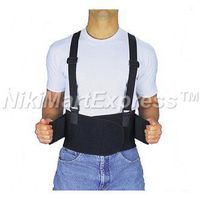 Heavy Lift Back Support Belt&Waist Brace W Adjustable Suspenders Multiple Sizes (XXXXXL)